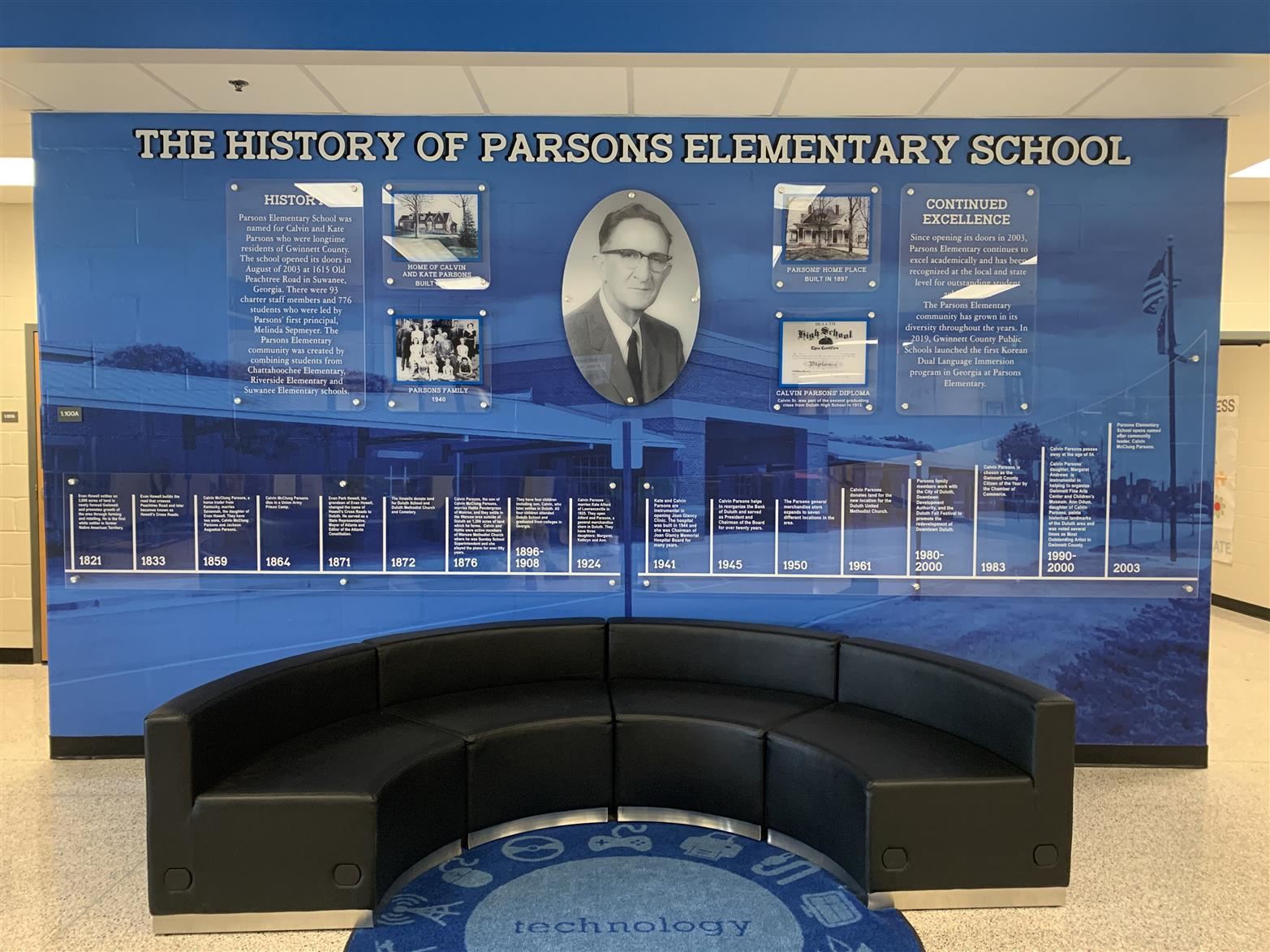 History of Parsons Wall Timeline